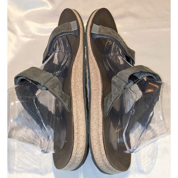 Teva Original Universal Slide Sandals Mens Size 11.5 Hook & Loop Olive / Gray - Picture 5 of 8